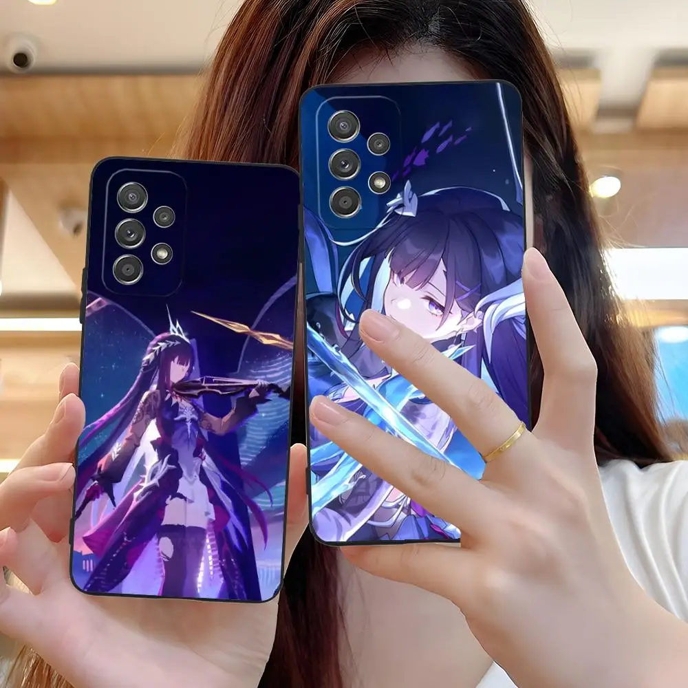 

Чехол для телефона Honkai Star Rail Hysilens для Samsung Galaxy M55 54 42 35 34 33 32 23 22 15 14 13 12 F55 5G Цветной защитный красивый
