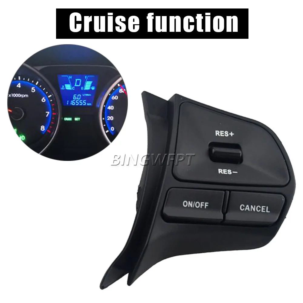 Car Switch for Kia Rio 2012-2016 Volume Mude Song Key Cruise Steering Wheel Control Button Switch No heating