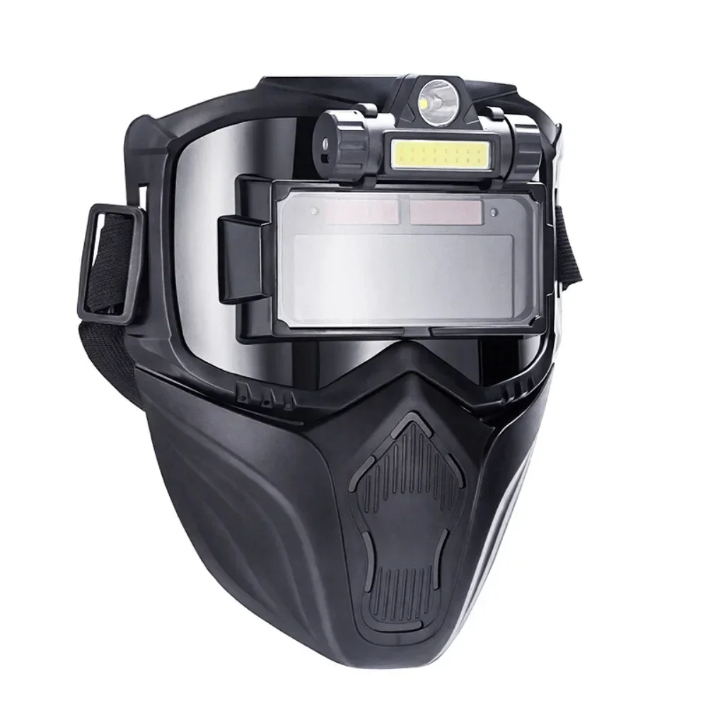 Auto-Darkening Lens Welding Helmet Welding Workshop Auto Dimming Filter PC Construction For Welding For Sandblasting