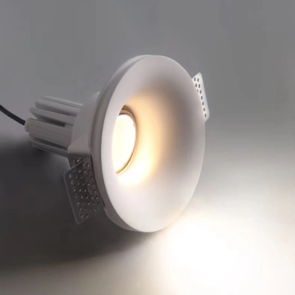 Gömme alçı Downlight tavan lambası LED anti-parlama gömülü sınırsız spot oturma odası yatak odası koridor ev aydınlatma