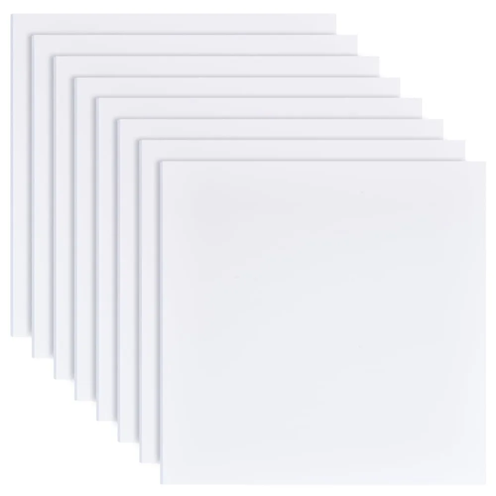 

8Pcs 12x12 Inch White Foam Boards 2mm Square PVC Foam Sheet Poster Board for Mounting Crafts Art Display Presentation