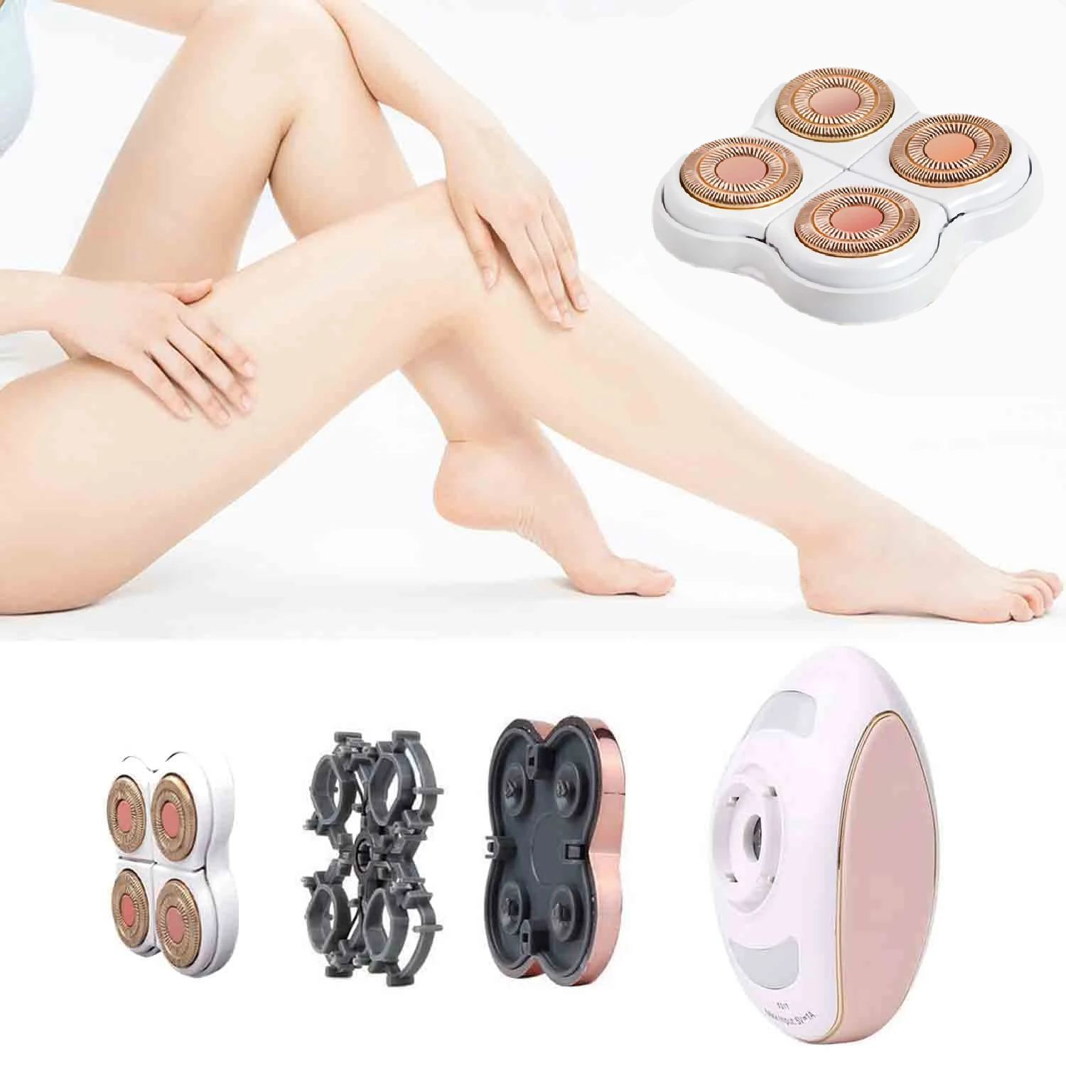 Flawliss Legs Shaver, Legs Hair Remover Replacement Heads for Finshing Toush Flawliss Replacement Blade