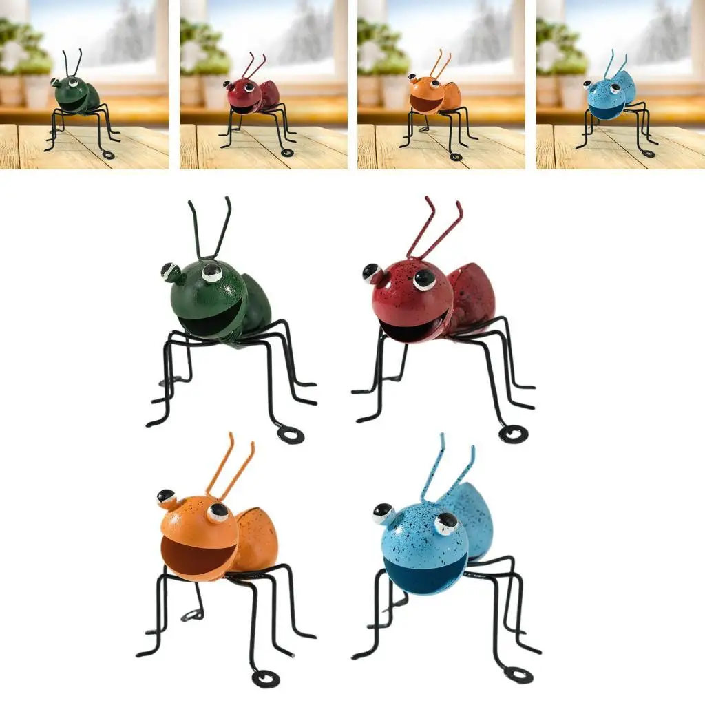 ANT Shaped Yard Iron Art Wall Decor with Hook on The Bottom Cute 8.5x8x10cm for Bedroom Kitchen Accessory Multipurpose Portable