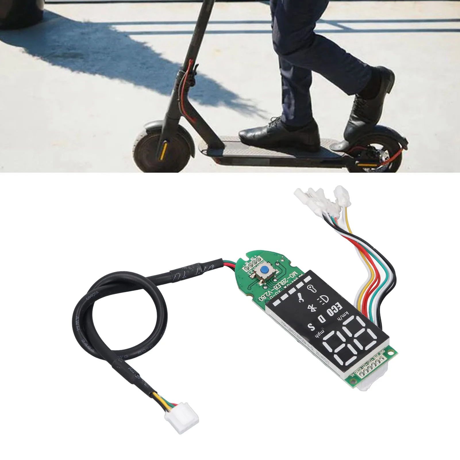 Electric Scooter Dashboard BT SM Connector Highly Integrated Durable Scooter Controller Board Easy Installation for M365 Pro