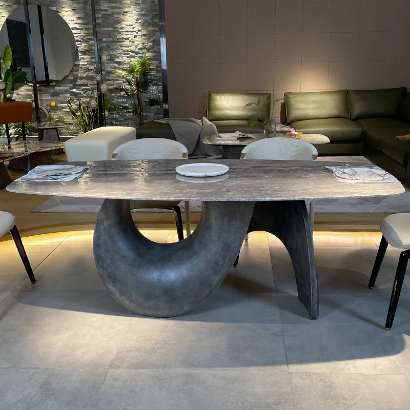 Cafe Table Dining Room Restaurant Tables Designer Coffee Chairs Kitchen Marble Round Ceramic Mesa Plegable Service Elegant Oval