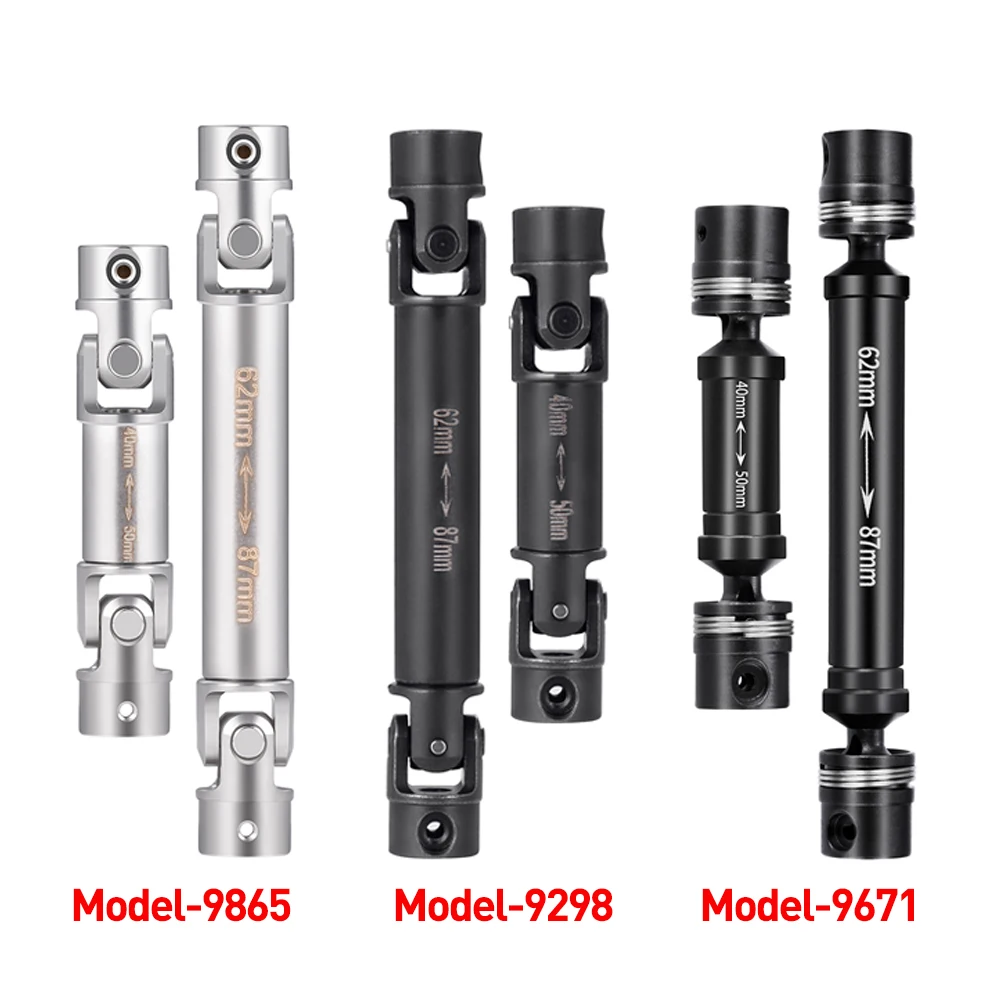 AXSPEED Steel CVD Drive Shafts Chassis Center Driveshaft for 1/18 RC Crawler Car TRX4M K10 F150 High Trail Upgrade Parts
