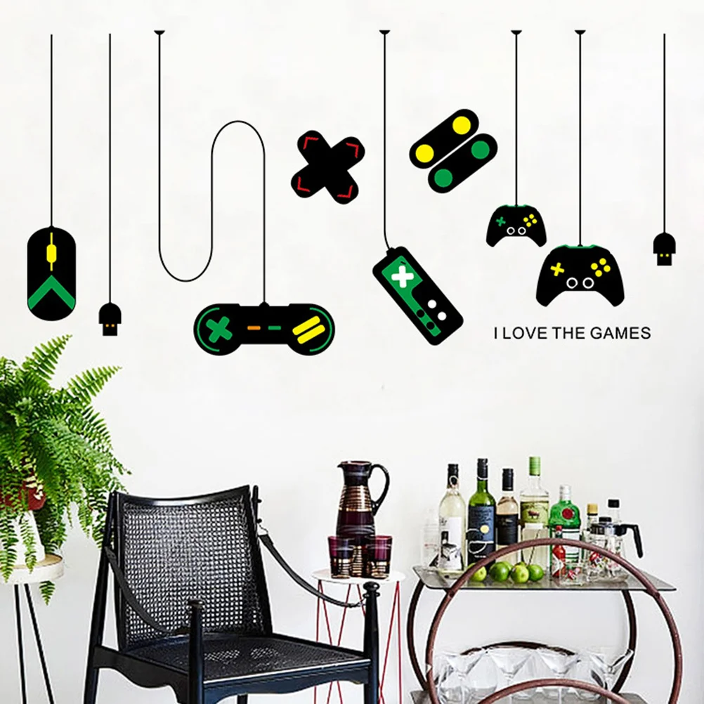 

2Pcs Game Wall Stickers Letter DIY Decoration 25x70cm Create Enchanting Atmosphere Beautiful Wall Art