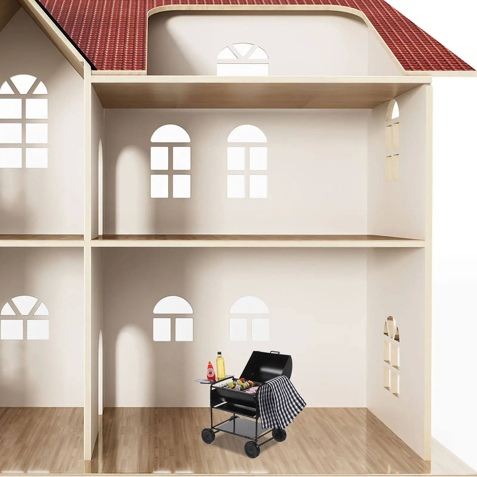 رف أدوات الطبخ الصغيرة للشواء مصنوع من سبيكة المطبخ المصغرة للشواء