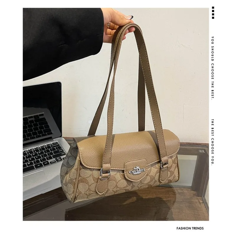 2025 New Light Luxury Bag Female Retro Niche Design Sense Shoulder Underarm Bag Senior Sense Temperament All Crossbody Bag