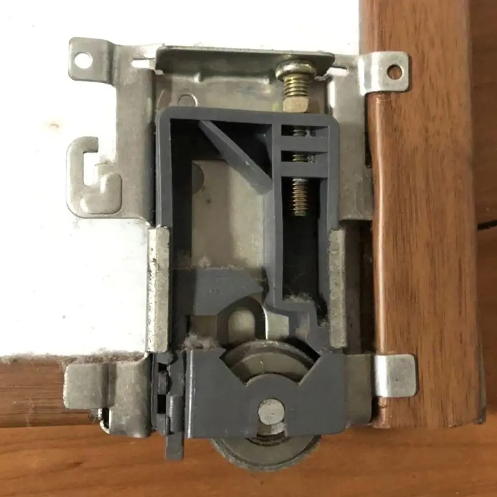 1Set Old Type Wardrobe Sliding Door Pulley Top Bottom Wheel Side Mounted Hanging Closet Door Roller Open Wheel Lower Roller