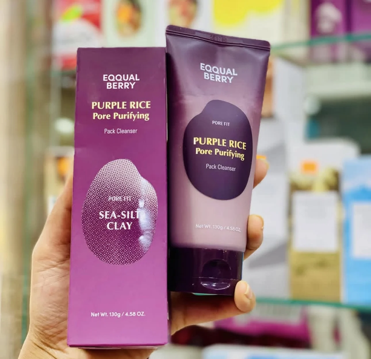 locao-purificante-original-de-130g-que-limpa-profundamente-os-poros-e-remove-oleosidade-pacote-purificador-de-poros-eqqualberry-com-arroz-roxo