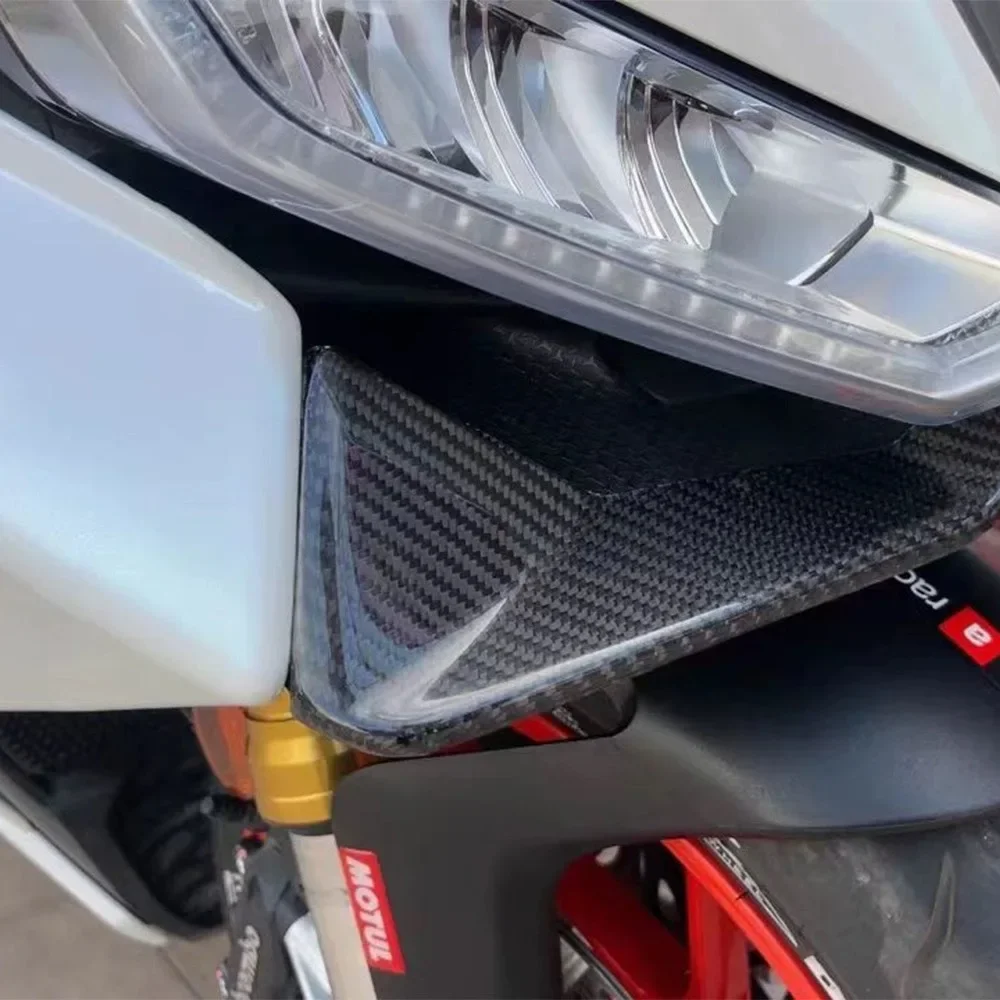 Per la puglia RS660 100% 3K dry carbon accessori moto labbro inferiore labbro anteriore spoiler ad ala fissa 2021 2022 2023