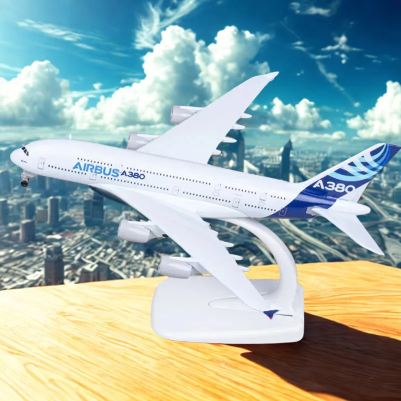 

1:400 Scale Model Airplane 20cm A380 Prototype Airlines Aircraft Plane With Landing Gears Plane Diecast Metal Alloy Airplane