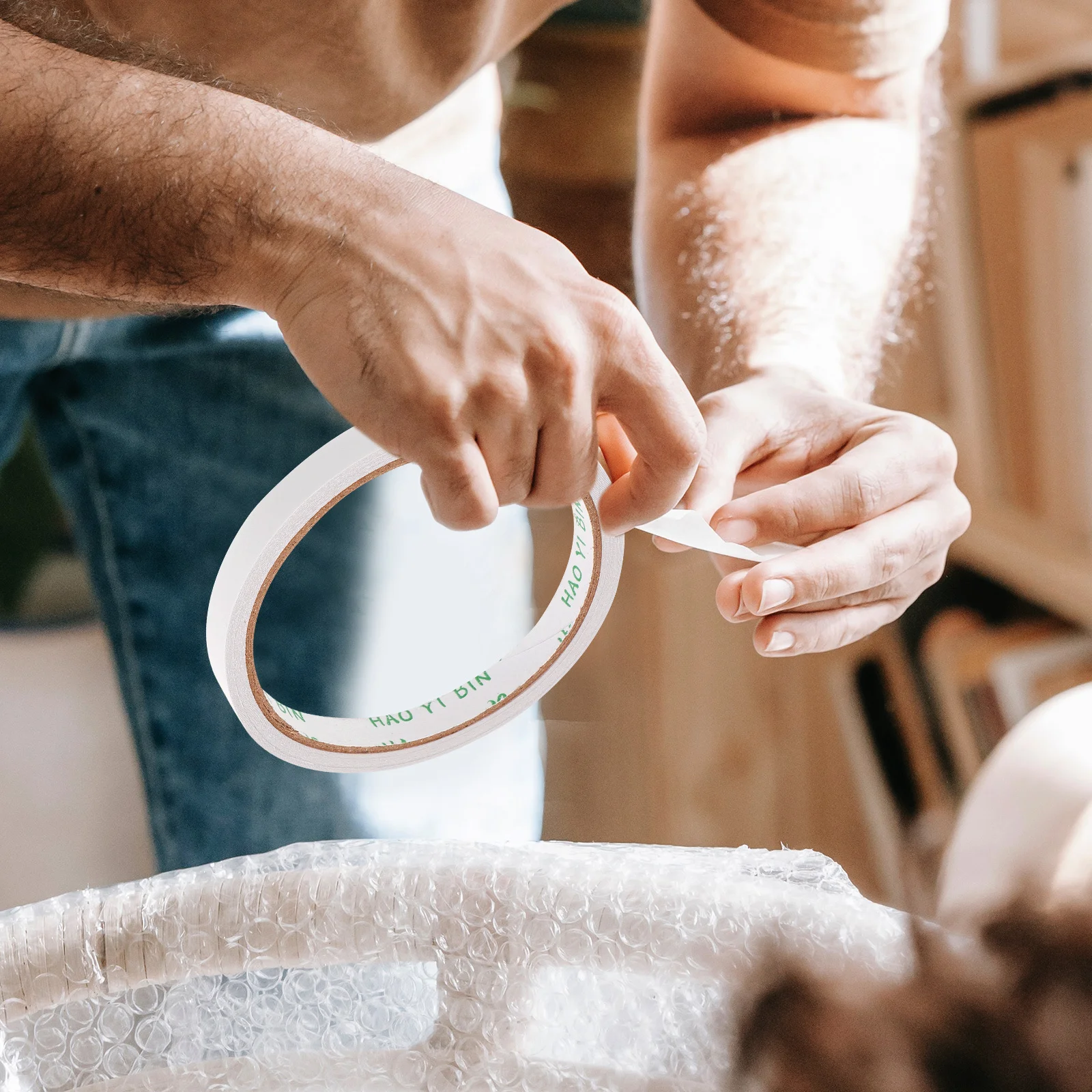 10 قطعة 1X800 سنتيمتر شريط لاصق على الوجهين الثقيلة الحرفية إصلاح تصاعد تحديد مكتب المدرسة المنزل لوازم مكتبية الأجهزة