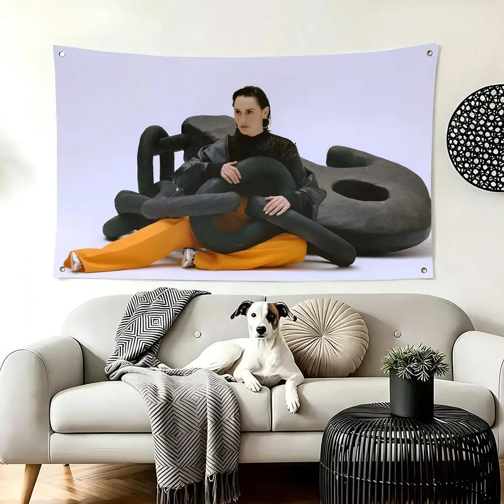 Disco Pop Singer Y-Yelle Flags  For Living Room Home Dorm Decor Wall Outdoor Camping Party Banner Gifts