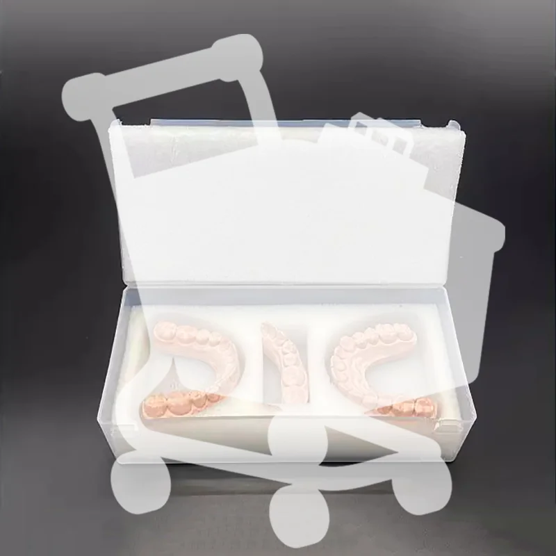 

Модель зуба, коробка для хранения имплантатов, специальная коробка для доставки зубных протезов с губкой, пластырь, пластиковая коробка для размещения моделей