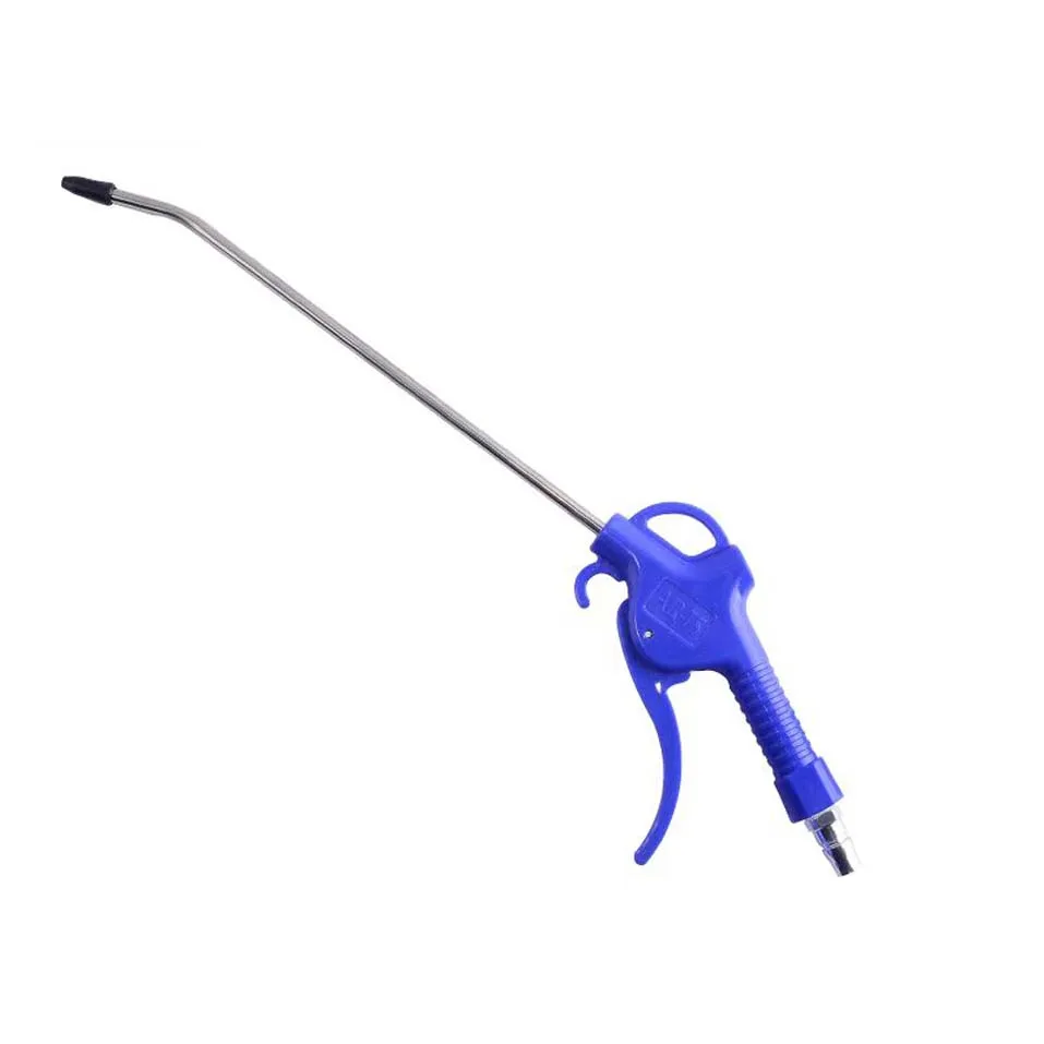 1PC Air Blow Gun with 420mm Long Angled Nozzle Air Pneumatic Cleaning Tool with Removable Rubber Tip