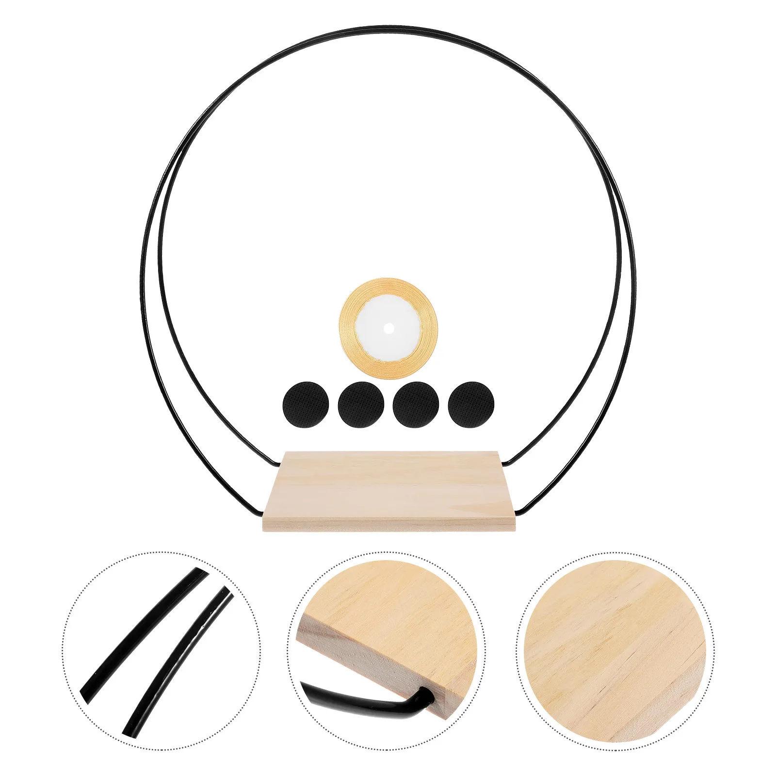 1 مجموعة الحديد الأزهار هوب DIY الزفاف محور سطح المكتب ريفي هوب الحديد الأزهار لوازم ديكور الزفاف #6