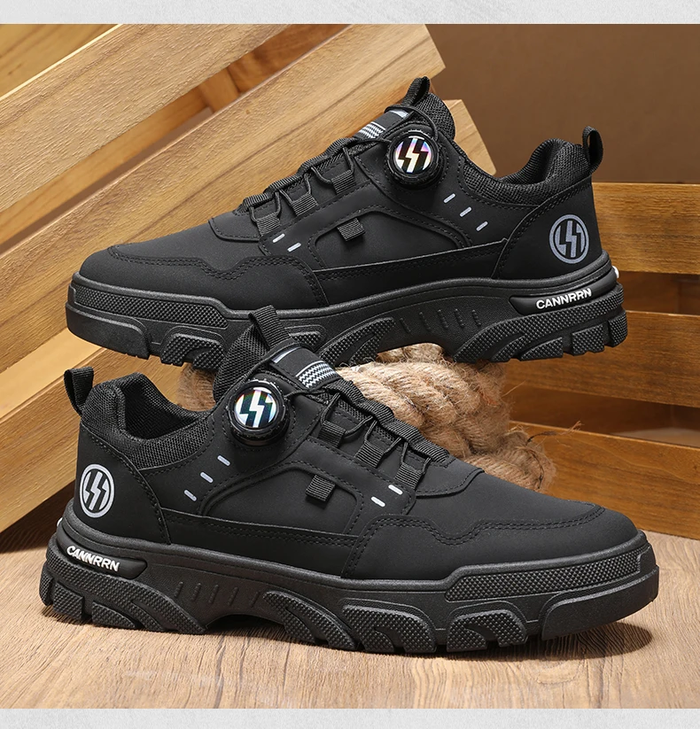 Herren-Wanderschuhe mit niedrigem Schaft, rutschfester Sohle, strapazierfähig, atmungsaktiv, Trekking-Sneaker, Outdoor-Camping, Alltagsschuhe zum Spazierengehen. – Detail 8