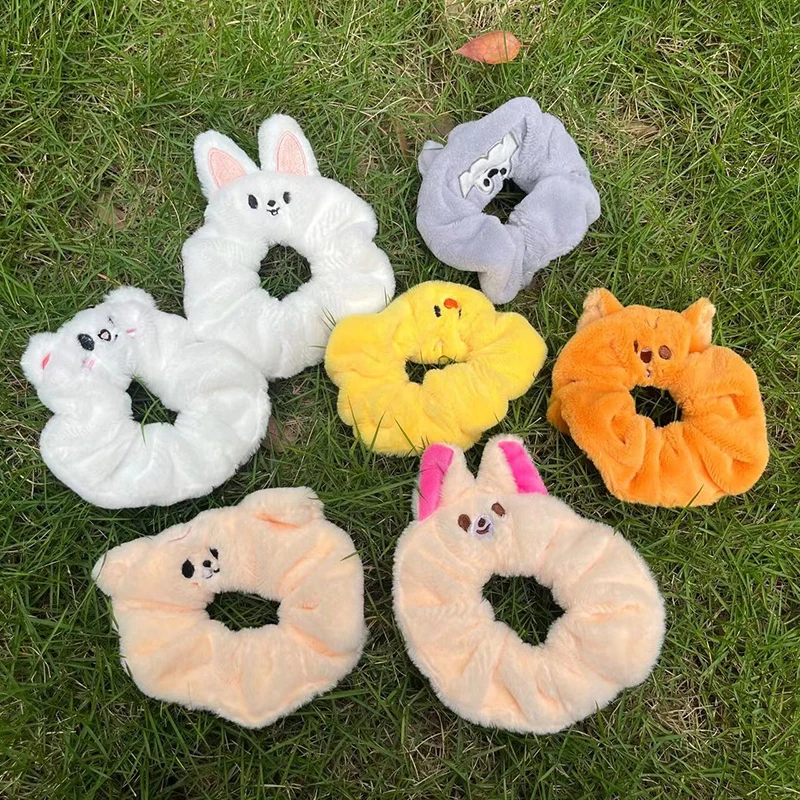 Lovely Cartoon Animal Style Plush Hair Rope Headband Hair Ring Elastic Hair Bands Large Intestine Hair Band Hair Accessories