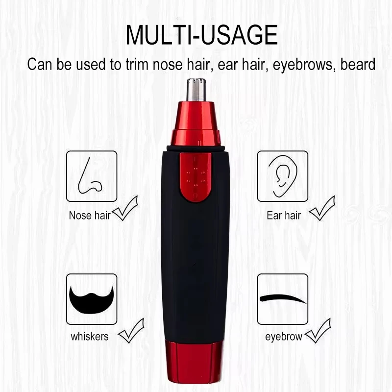 Electric Nose Hair Trimmer Implement Shaver Clipper Men Women Ear Neck Eyebrow Trimmer Shaver Man Clean Trimer Razor Remover Kit