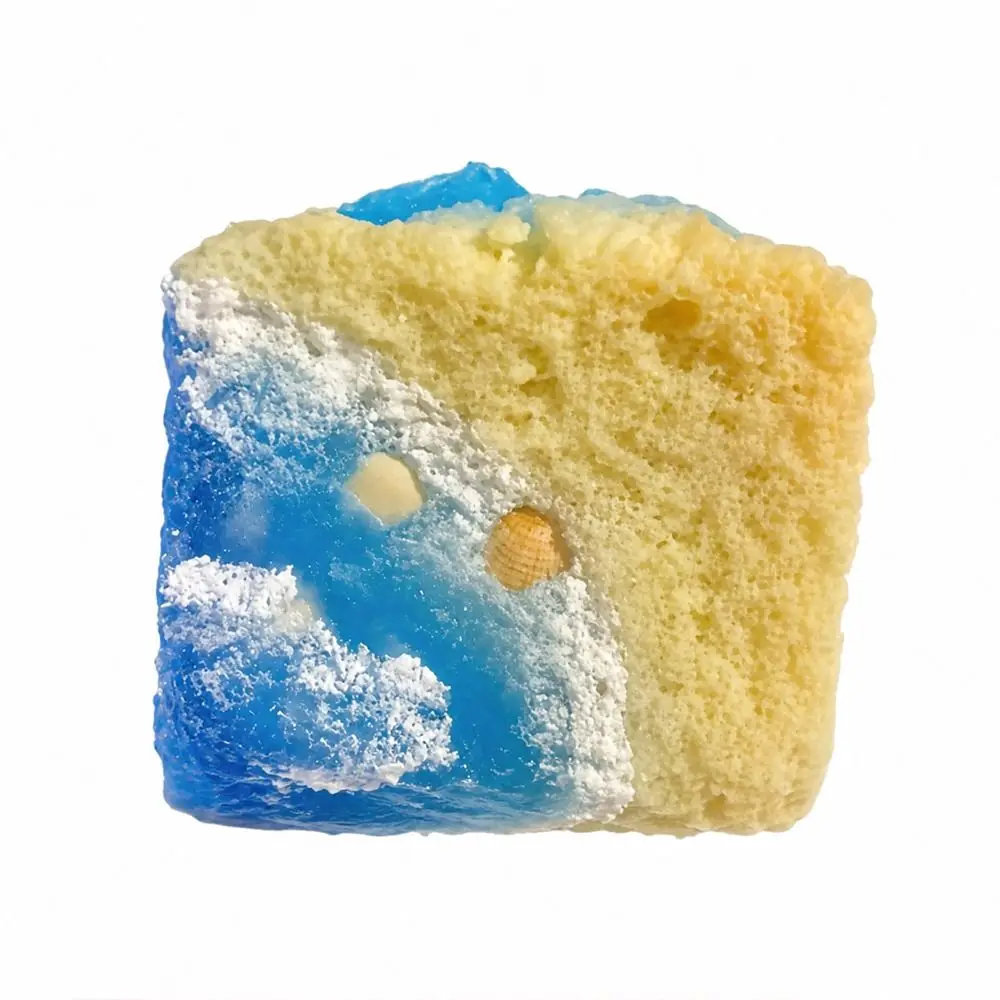 Kawaii Slow Rebound Ocean Toast Squeeze Soft Seashells Mochi Squish Foam Cartoon Anti-stress Fidget Squeeze Home Use