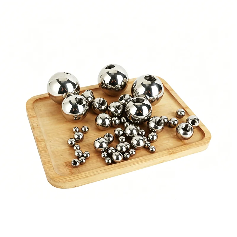 1pc Thread Half Hole Metric Stainless Steel Drilling Balls Female Thread Blind Hole Smooth Ball Bead M2 M3 M4 M5 M6 M8 M10 M12 view 4