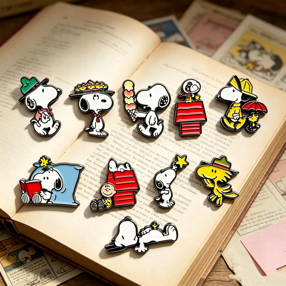 10Pcs Versatile Cartoon Puppy Brooch Set, Lovely Animal Lapel Pins, Decorative Pins for Clothes Backpack