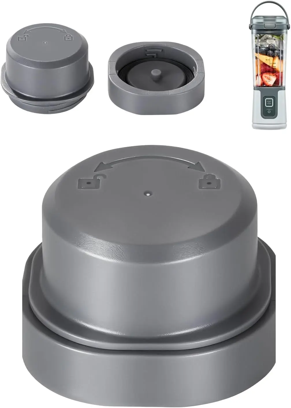 Blade Cover and Vessel Cap for Ninja Blast BC100/BC151 Series Portable Blender Leakproof Blender Accessories