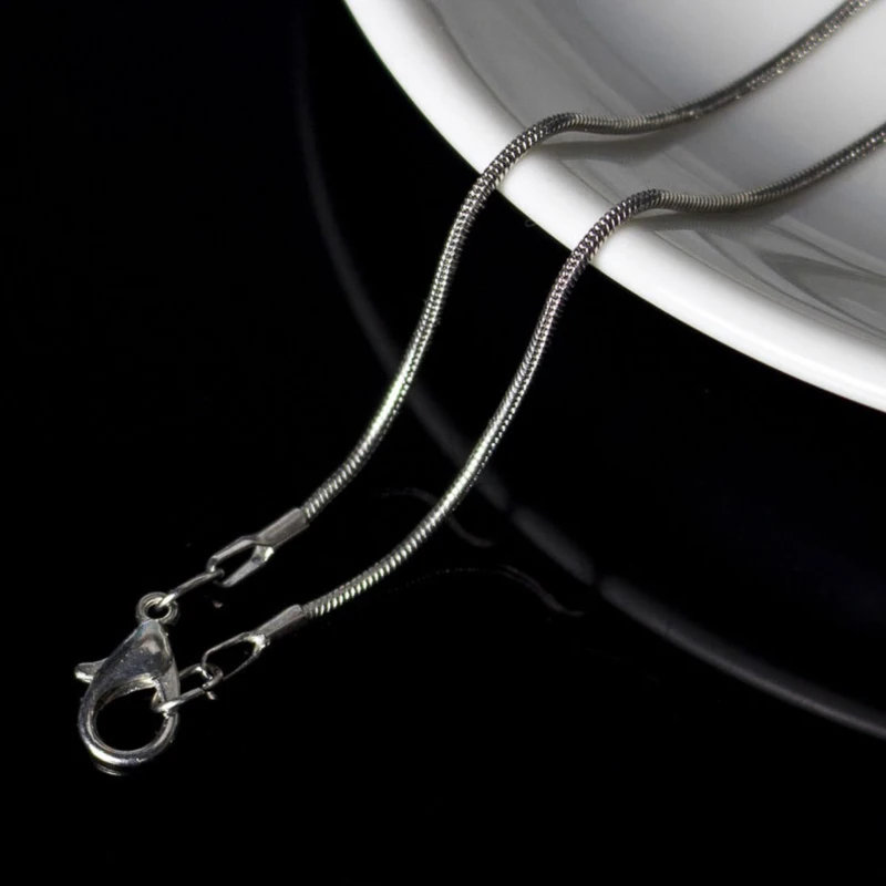 REGELIN New 41/45/50/60cm Length Stainless Steel Chain snake chain Clavicular chain Lobster Clasps Simple Chains Necklace