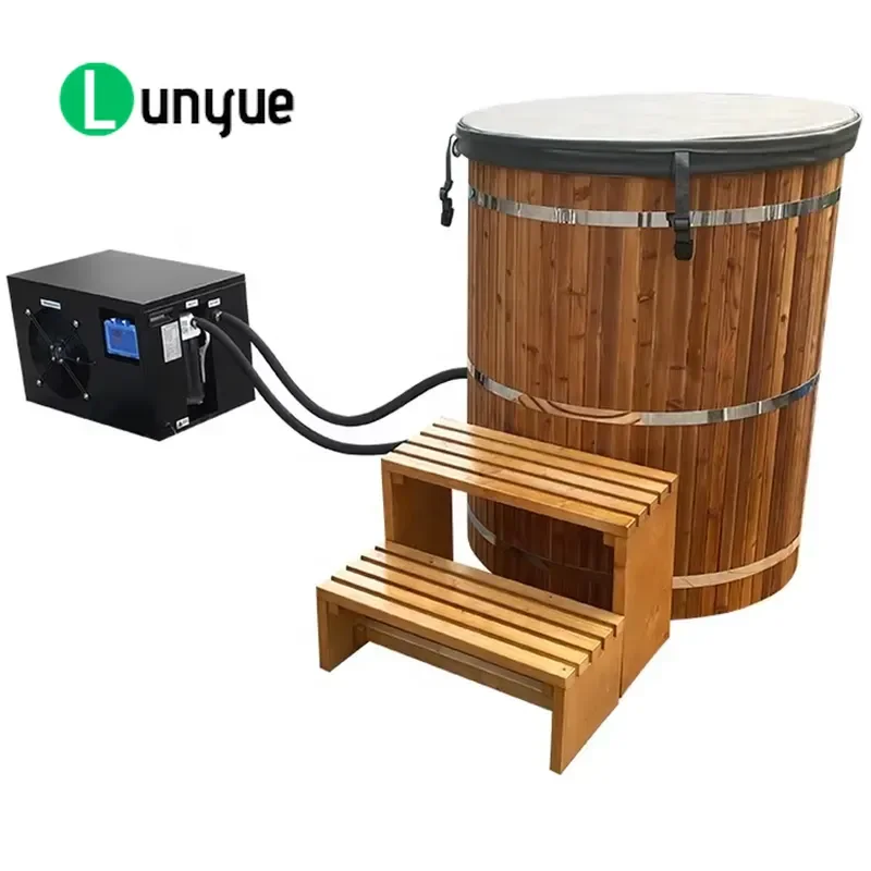 Professional Ice Bath Tub for Body Recovery Cold Soak Eco Friendly Sustainable Fir Wood Customizable Logo Versatile Home Gym
