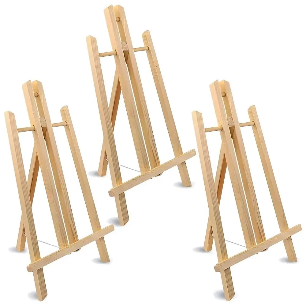 30cm/40cm/50cm Foldable Tabletop Easel Adjustable Portable Wood Drawing Easel Lightweight Art Supply Painting Display Holder