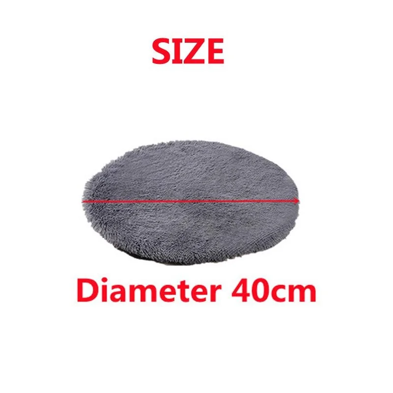 Round Dog Bed Mat Long Plush Cat Blanket Fluffy Lounger Dog Cushion Warm Pet Bed House For Small Large Dogs Cats Pet Supplies