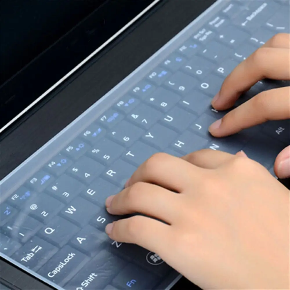 Practical Dustproof Waterproof Notebook Keyboard Cover Laptop Keyboard Protective Film 10-17inch Silicone Gel