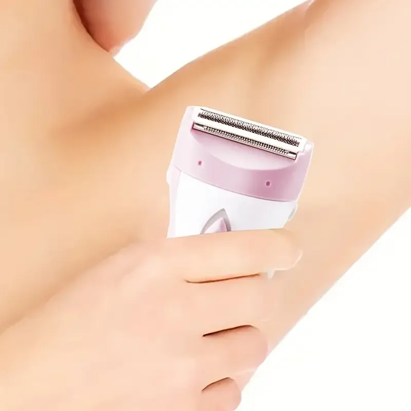 충전식 전기 여성용 면도기 - 스테인리스 스틸, USB, 얼굴, 겨드랑이, 다리 및 비키니 부위를 위한 다용도 전신 제모