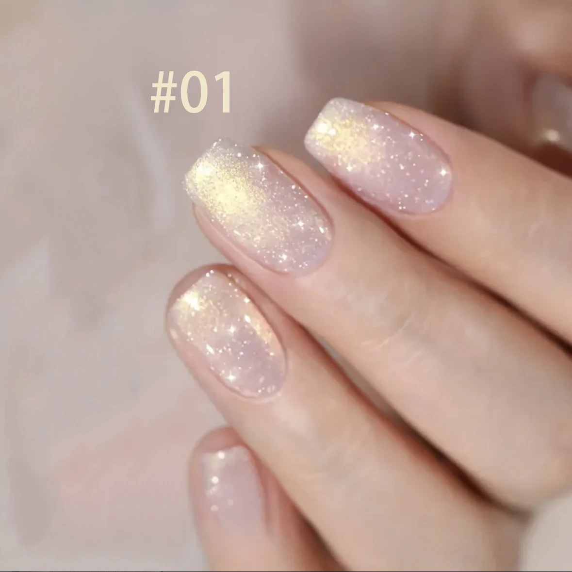 12ml 1 pçs luz dourada flash glitter gel unha polonês 2025 novo popular verão unhas branqueamento gel polonês branco rosa unhas