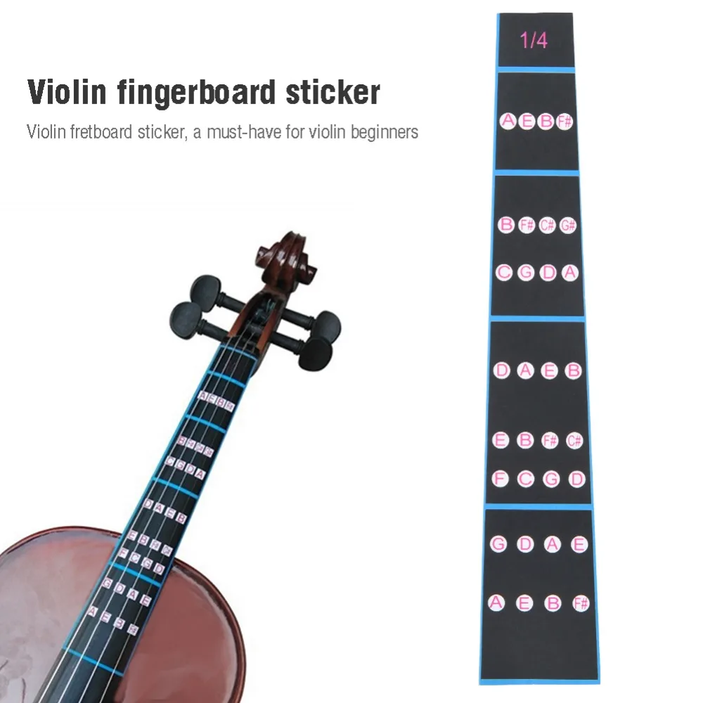 Waterproof​ Violin Fretboard Sticker ​Removable ​Music Note Stickers ​Fingerboard Tape ​Adhesive Backing​