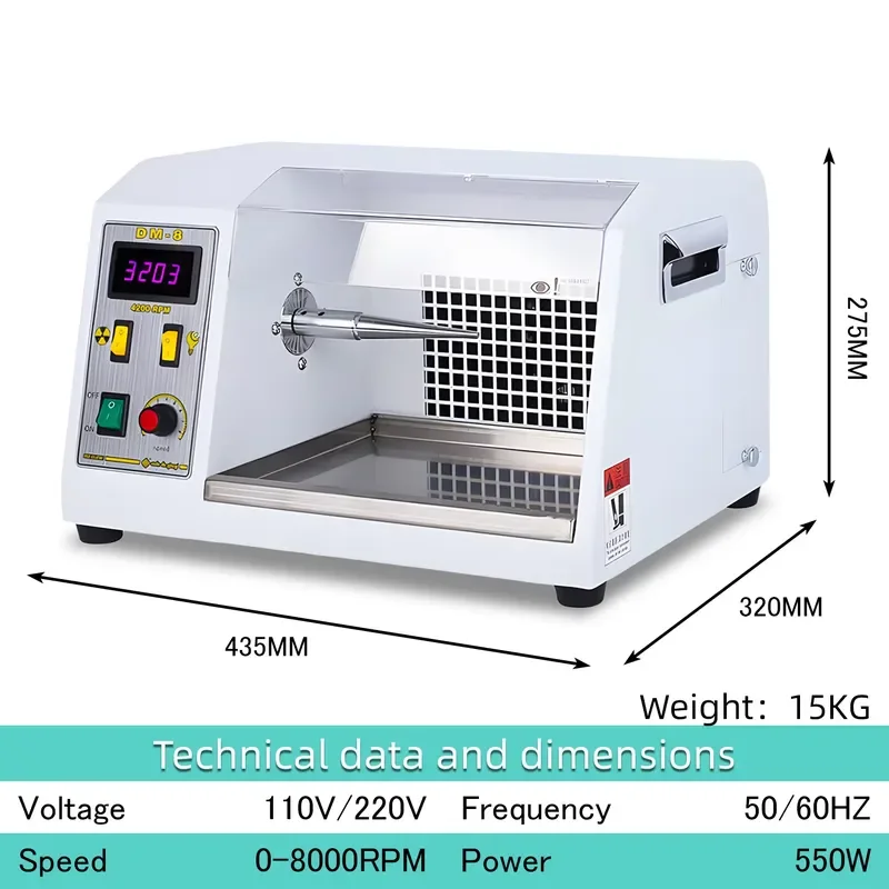 desktop dust-free polishing machine watt jewelry cloth wheel polishing machine