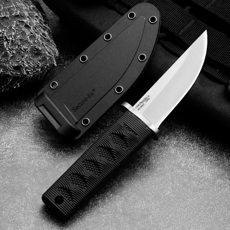 EDC Mini Samurai Combat Knife Outdoor Tactical Military Fixed Knives 440C Blade ABS Plastic Handle Hunting Survival Gear Tools