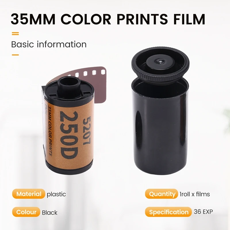 35Mm Color Prints Film Professional Wide Exposure Range ECN 2 Camera Film 36 EXP For 135 Camera-Elect