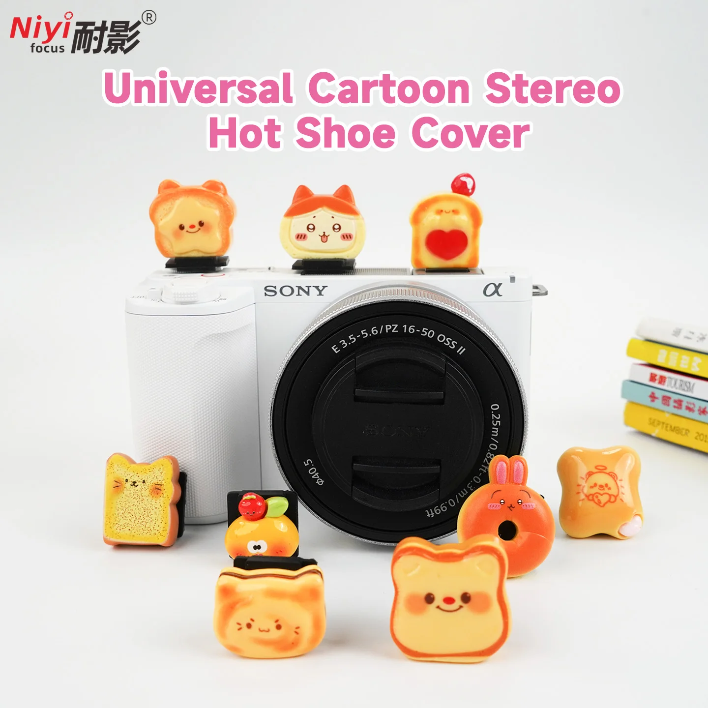 Kawaii Hot Shoe Cover for Canon R100 Sony A6400 Nikon Z50 and Fujifilm Xs20 Camera Decorative Accessories Dust Cover