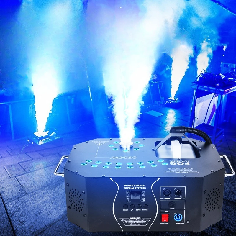 3000 watt air column hood 1500w stage smoke machine high power performance bar special effects