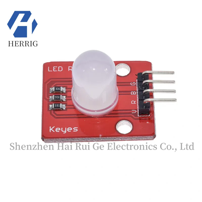 

Electronic Building Blocks RGB Full Color LED Module 10mm High Bright Full Color LED New Model