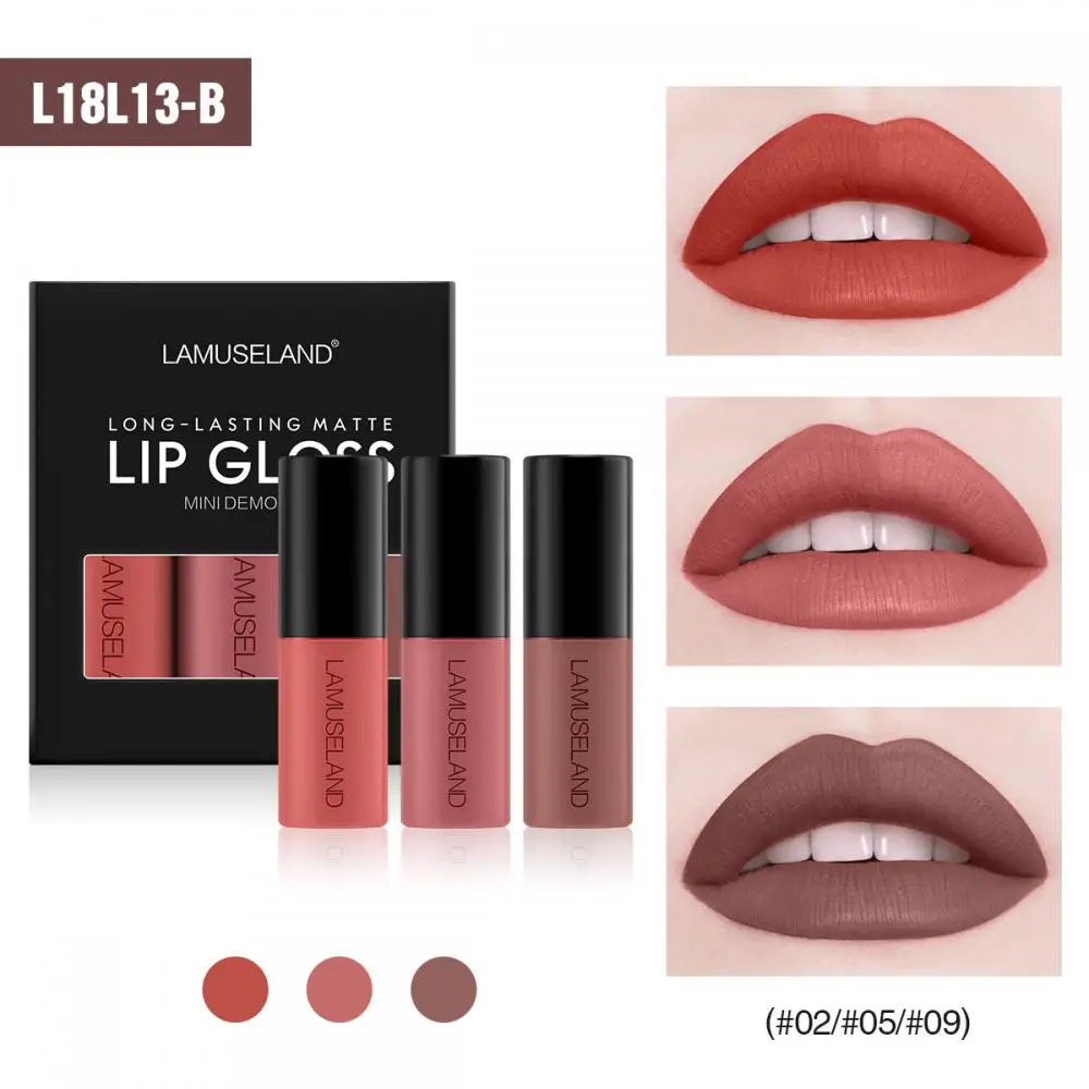 1 ~ 10 Stück Lip gloss wasserdicht langlebigen matten Mini flüssigen Lippenstift leicht zu tragen 12 Farben Lip gloss 3,5g Lippen Make-up