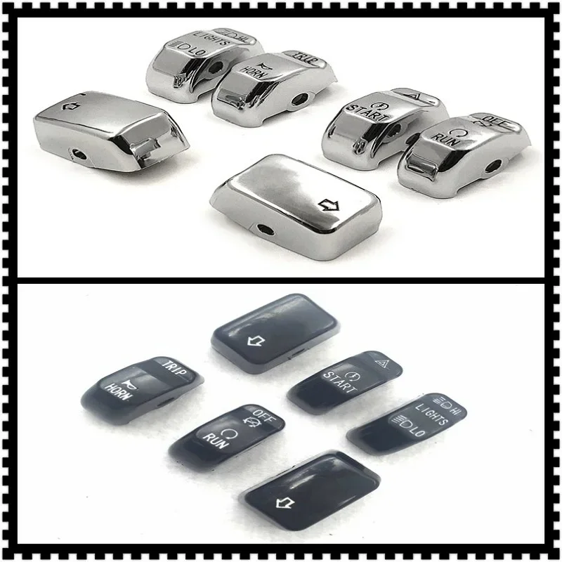 

Free Shipping Chrome Hand Controls Switch Button Covers for Harley Davidson 2011 Softail Model