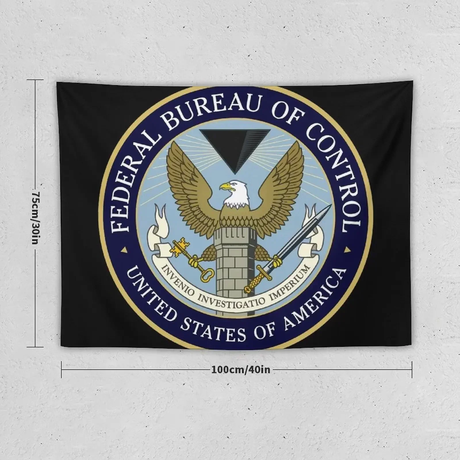 Control? - Federal Bureau of Control (Logo) [Colored] Tapestry Decoration Home Wall Decoration Tapestry