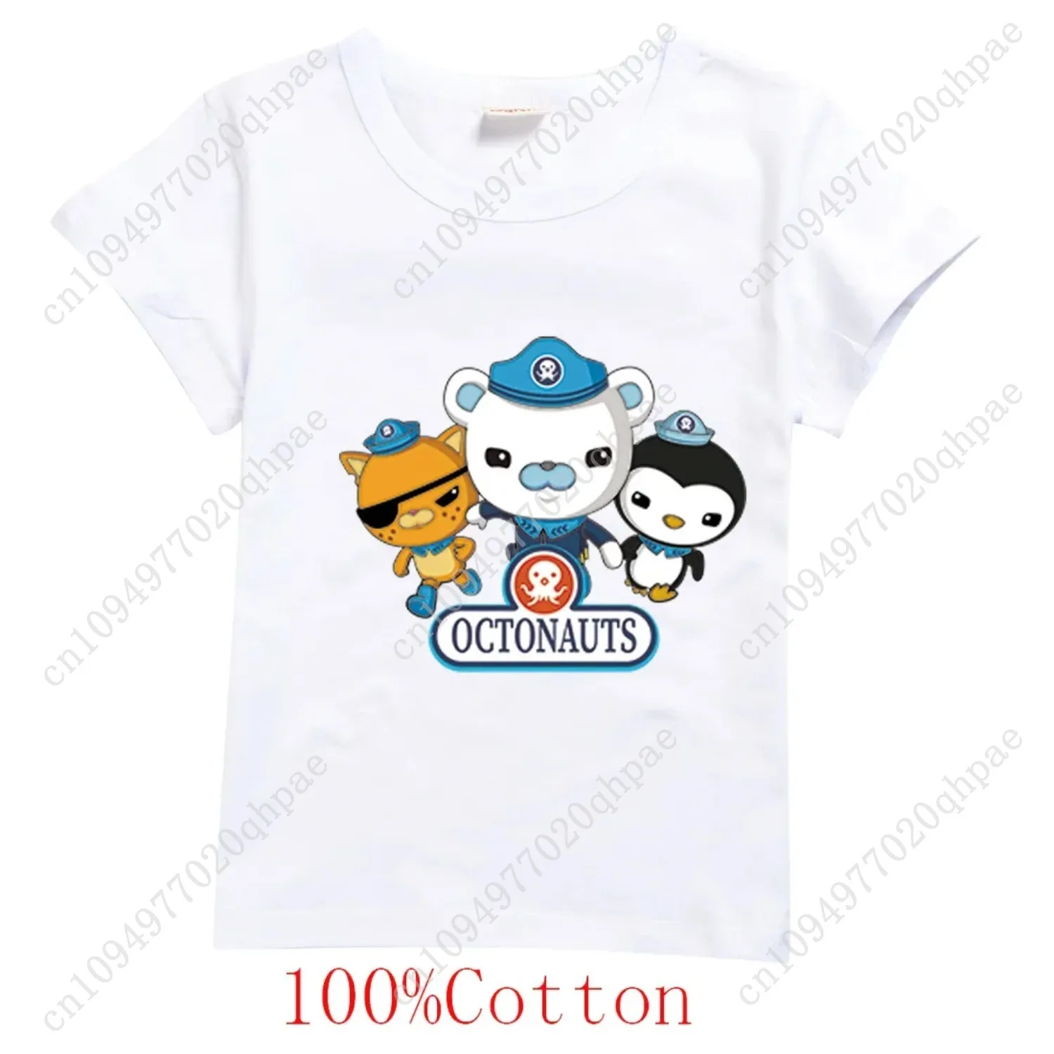 เสื้อยืดเด็ก The Octonauts สำหรับเด็กผู้ชายและเด็กผู้หญิง เสื้อผ้าฤดูร้อน ผ้าฝ้าย ลายการ์ตูน แขนสั้น คอกลม เสื้อยืดเด็กสำหรับวันเกิด