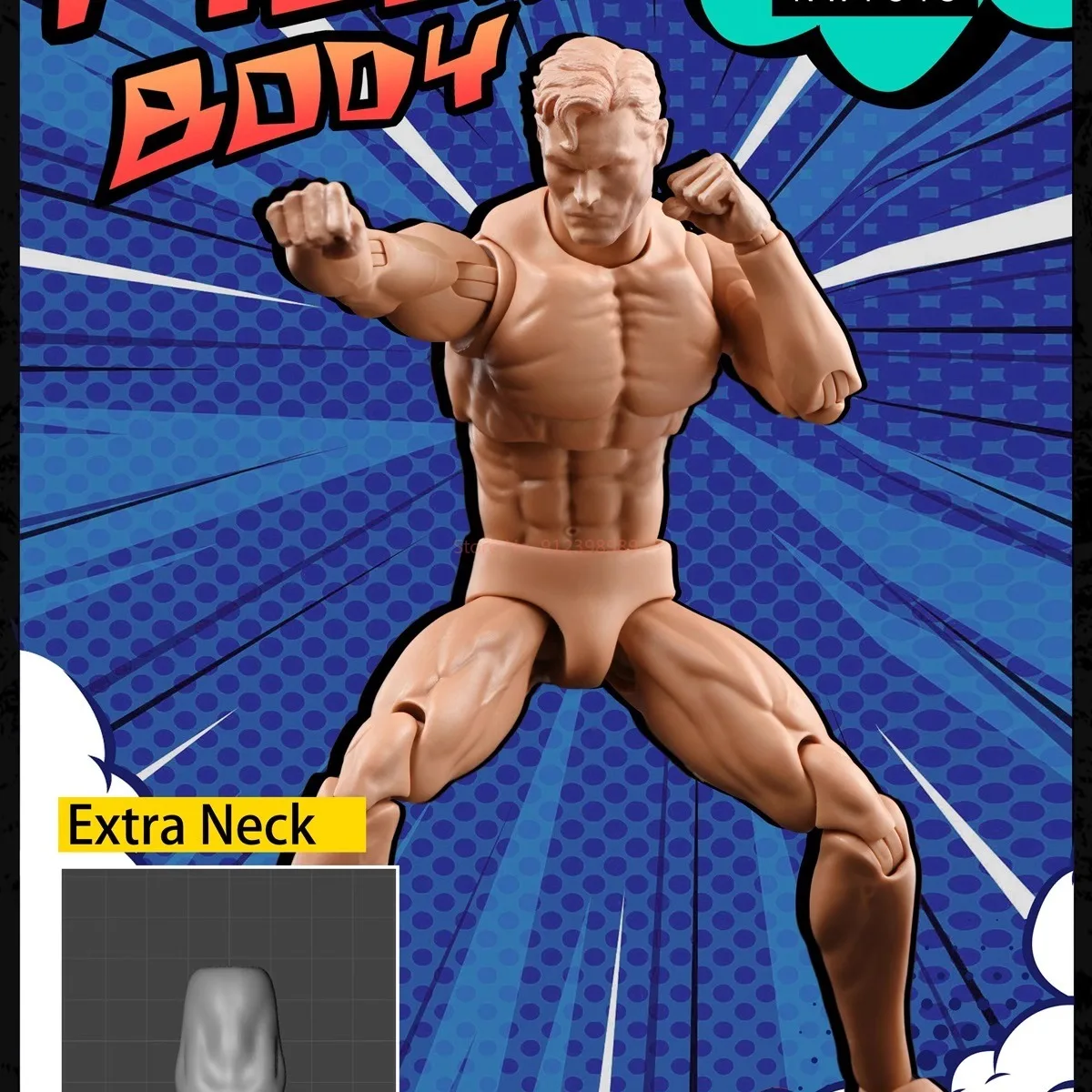 Nwtoys NW002 1/12 مقياس ذكر الجندي العضلات سوبر مرنة المنقولة عبر المفصلي الجسم 6.5 بوصة عمل الشكل دمية