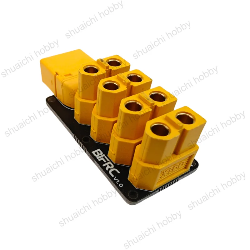 1PCS 200A Power Distribution Board 4 Channels XT60 Connector Male Female Plug 50mm PCB Welding Board Plate for RC Car Boat Parts