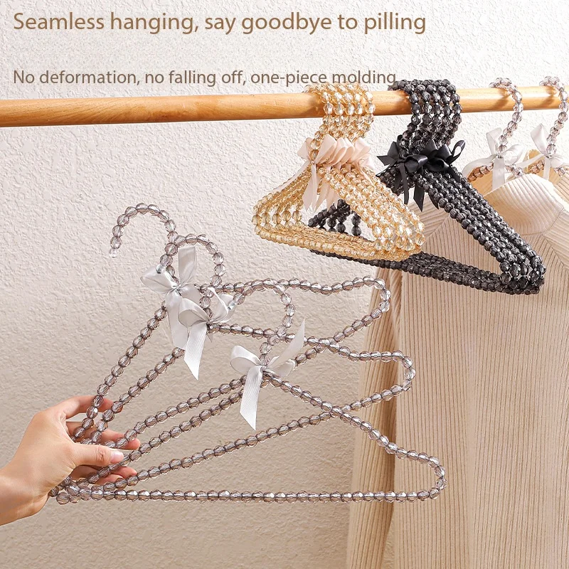 

Home Pearl clothes hanger household storage rack dormitory balcony drying ins non-slip seamless support clothes drying rack